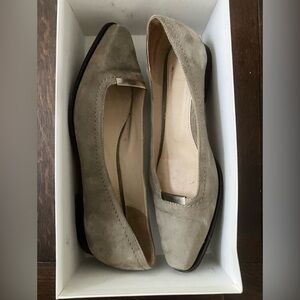 Theory suede flats